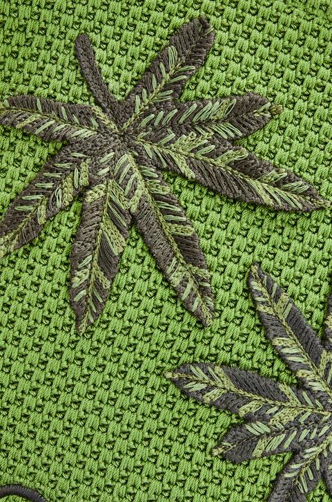 Loewe Fringes crossbody bag in organic cotton 688V231 Men Green