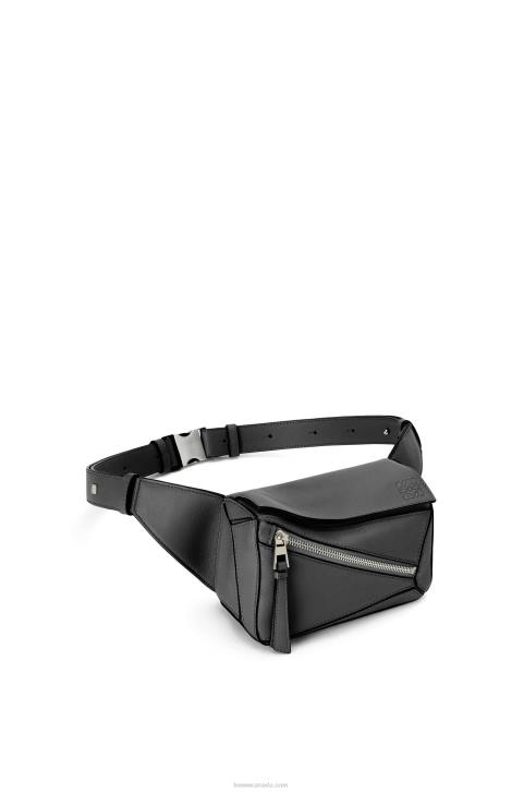 Loewe Mini Puzzle bumbag in classic calfskin 688V279 Men Black