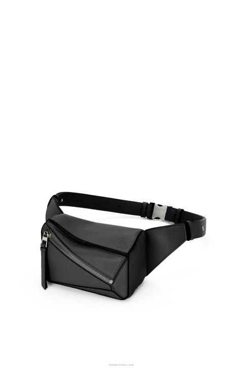 Loewe Mini Puzzle bumbag in classic calfskin 688V279 Men Black