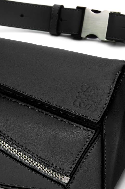 Loewe Mini Puzzle bumbag in classic calfskin 688V279 Men Black