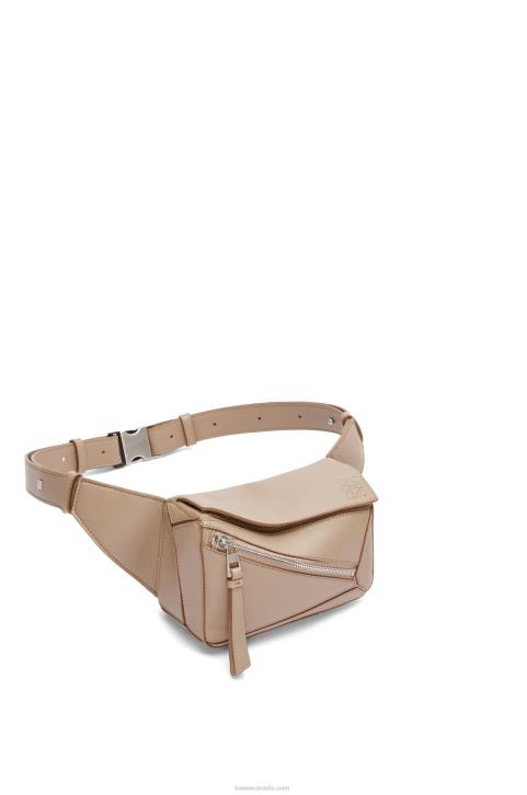 Loewe Mini Puzzle bumbag in classic calfskin 688V548 Men Sand