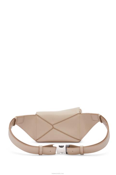 Loewe Mini Puzzle bumbag in classic calfskin 688V548 Men Sand