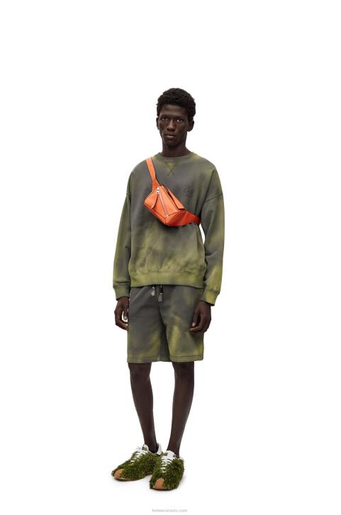 Loewe Mini Puzzle bumbag in classic calfskin 688V571 Men Orange