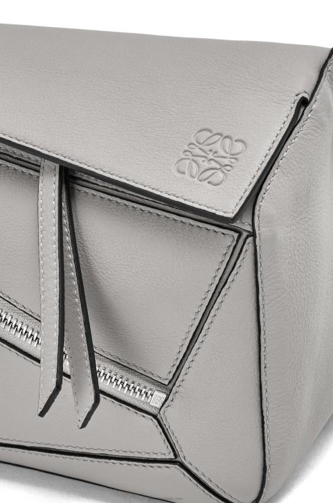 Loewe Small Puzzle bumbag in classic calfskin 688V565 Men Asphalt Grey