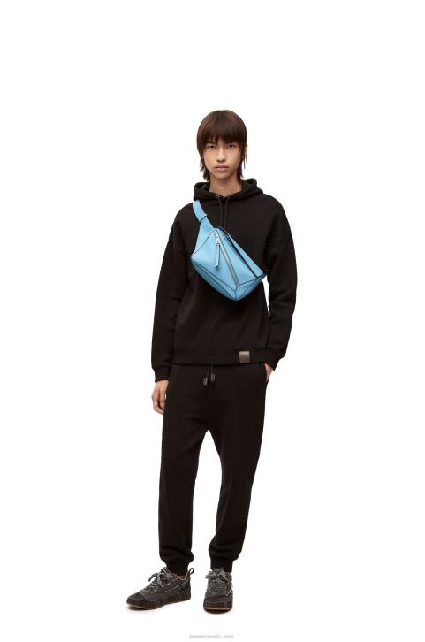 Loewe Small Puzzle bumbag in classic calfskin 688V567 Men Olympic Blue