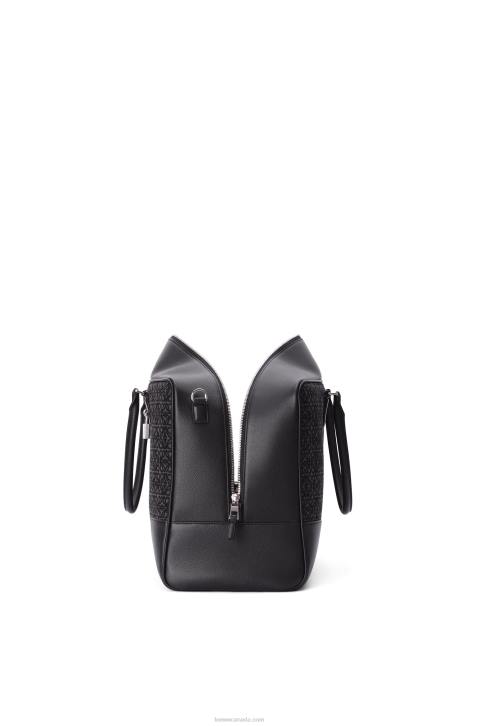 Loewe Amazona 44 bag in Anagram jacquard and calfskin 688V148 Men Anthracite/Black