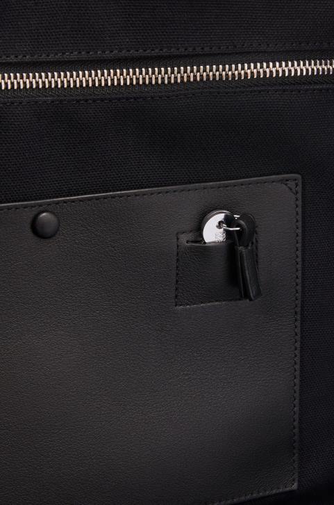 Loewe Amazona 44 bag in Anagram jacquard and calfskin 688V149 Men Navy/Black