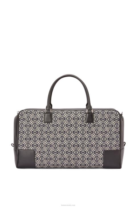 Loewe Amazona 44 bag in Anagram jacquard and calfskin 688V149 Men Navy/Black