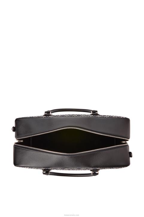 Loewe Amazona 44 bag in Anagram jacquard and calfskin 688V149 Men Navy/Black