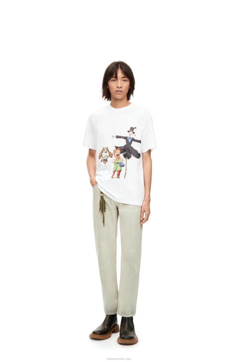 Loewe Heen, Markl and Turnip Head T-shirt in cotton 688V831 Men White
