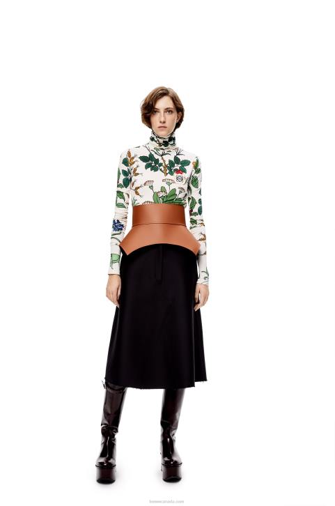 Loewe Obi belt in nappa 688V1153 Women Tan