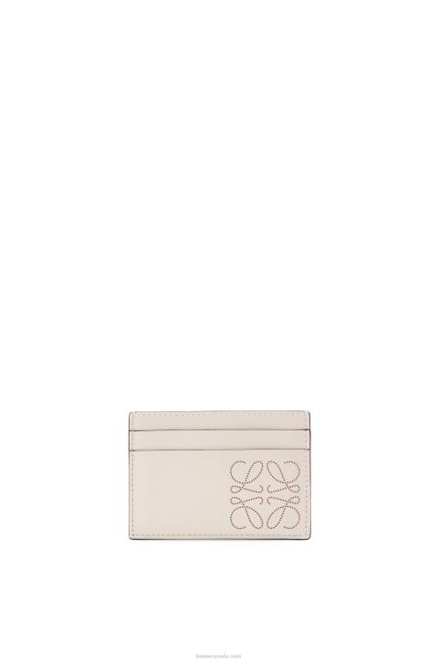 Loewe Brand plain cardholder 688V1387 Women Light Oat/Tan