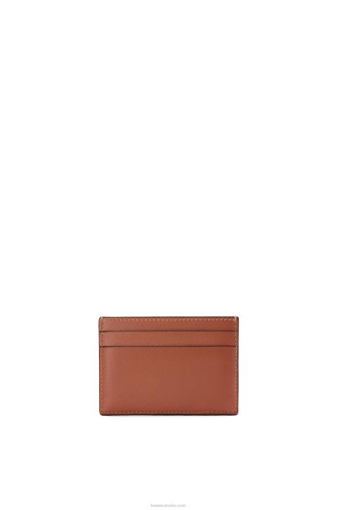 Loewe Brand plain cardholder 688V1388 Women Tan/Ochre