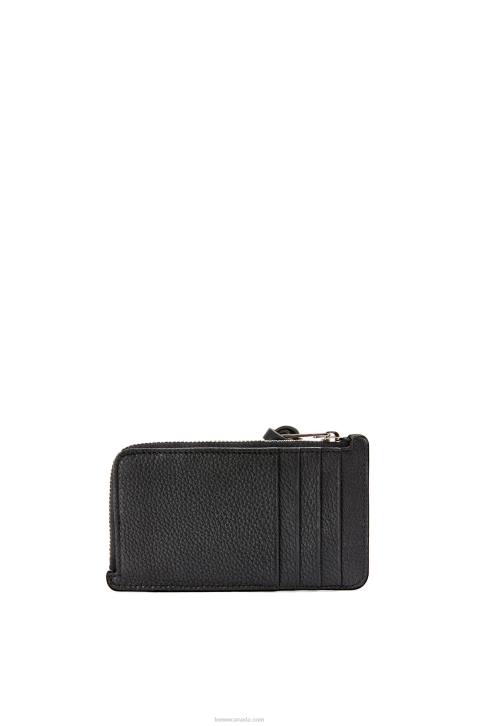 Loewe Coin cardholder in soft grained calfskin 688V1339 Women Black