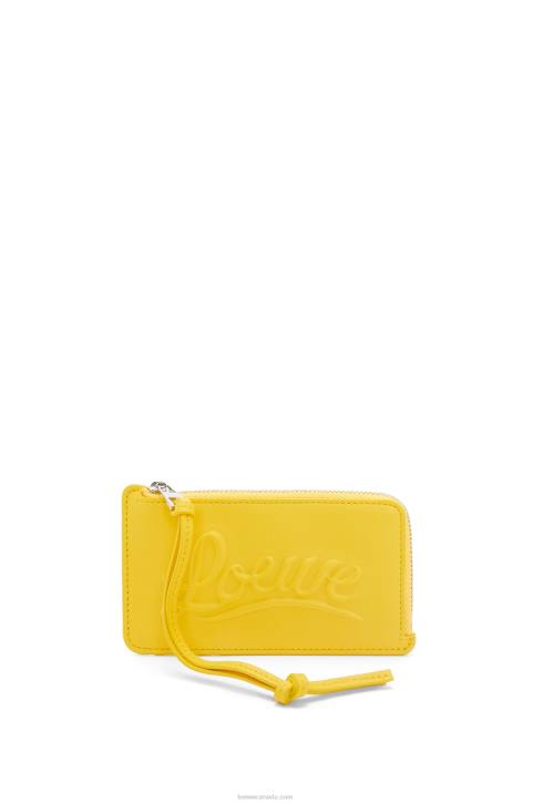Loewe Large coin holder in classic calfskin 688V1331 Women Yellow
