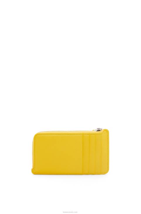 Loewe Large coin holder in classic calfskin 688V1331 Women Yellow