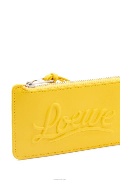 Loewe Large coin holder in classic calfskin 688V1331 Women Yellow