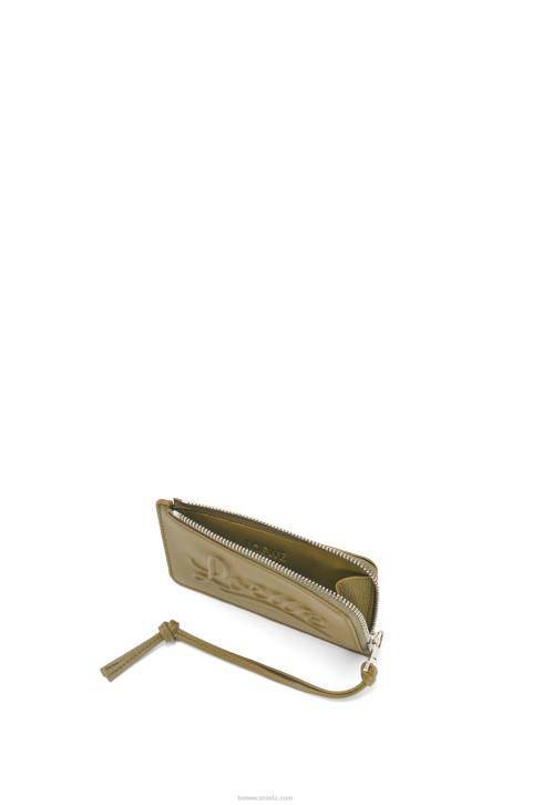Loewe Large coin holder in classic calfskin 688V1332 Women Olive