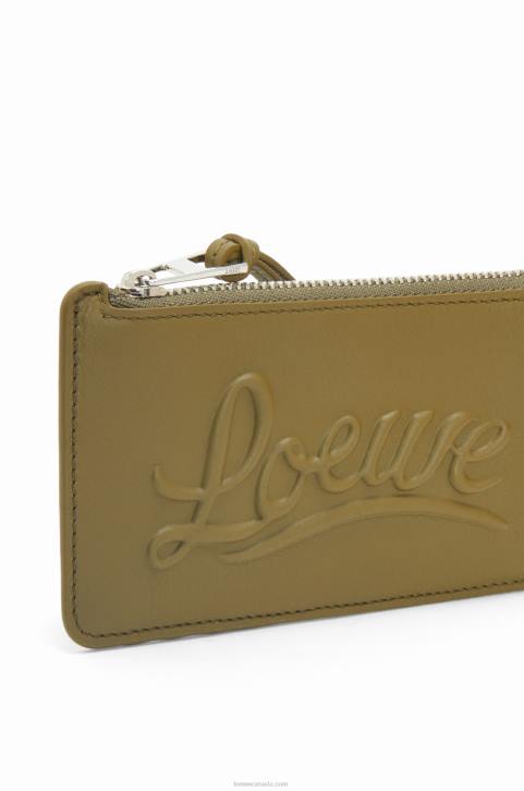 Loewe Large coin holder in classic calfskin 688V1332 Women Olive