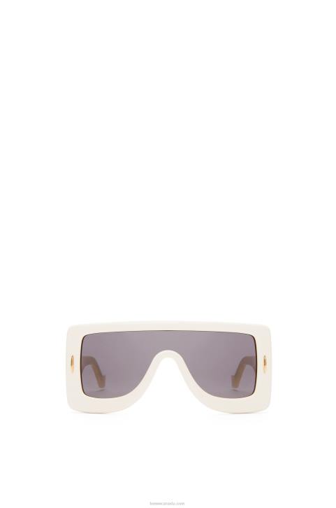 Loewe Anagram mask sunglasses in acetate 688V1473 Women Ivory