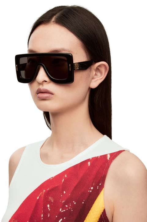 Loewe Anagram mask sunglasses in acetate 688V1474 Women Black