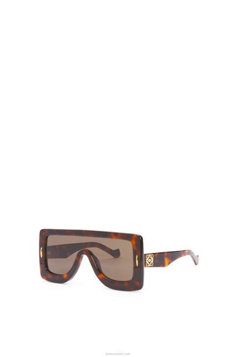 Loewe Anagram mask sunglasses in acetate 688V1490 Women Havana