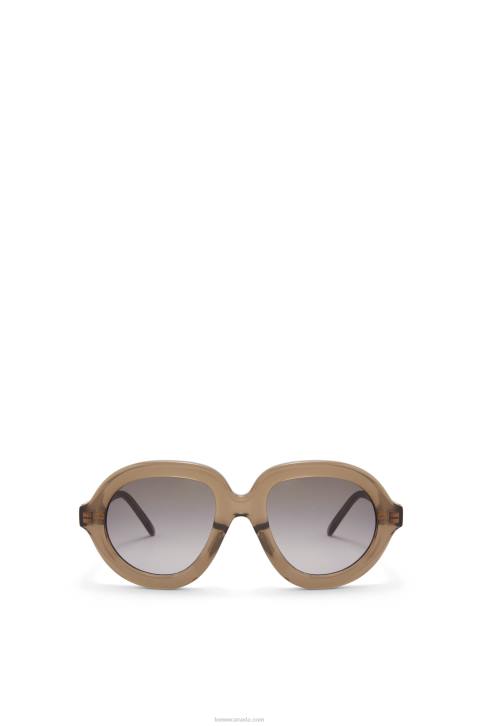 Loewe Aviator sunglasses in acetate 688V1486 Women Khaki Green