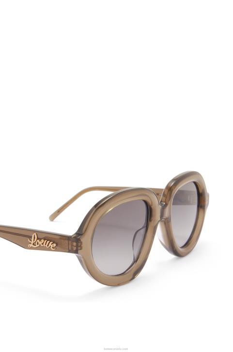 Loewe Aviator sunglasses in acetate 688V1486 Women Khaki Green