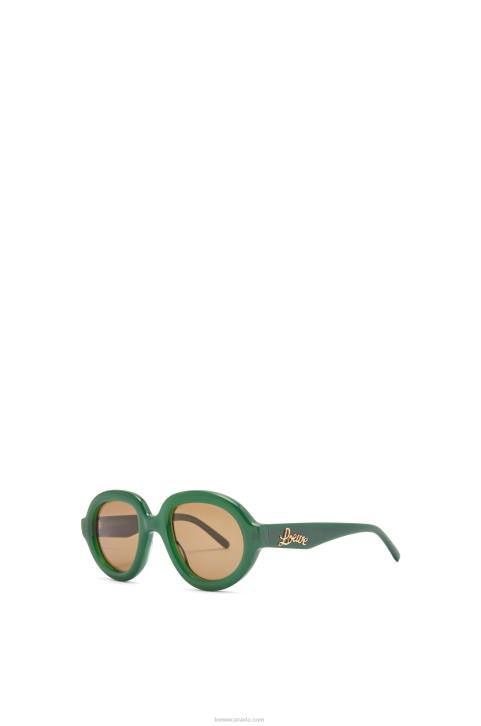 Loewe Aviator sunglasses in acetate 688V1488 Women Green Ss23