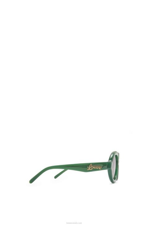 Loewe Aviator sunglasses in acetate 688V1488 Women Green Ss23