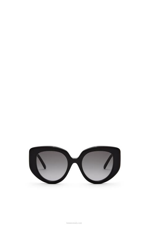 Loewe Butterfly sunglasses in acetate 688V1484 Women Black
