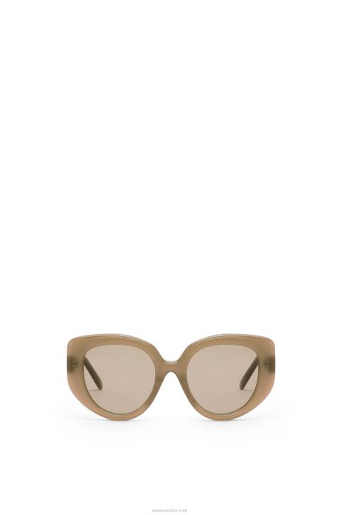 Loewe Butterfly sunglasses in acetate 688V1496 Women Brown Green