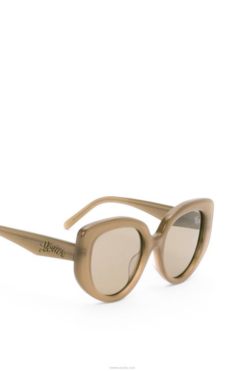 Loewe Butterfly sunglasses in acetate 688V1496 Women Brown Green