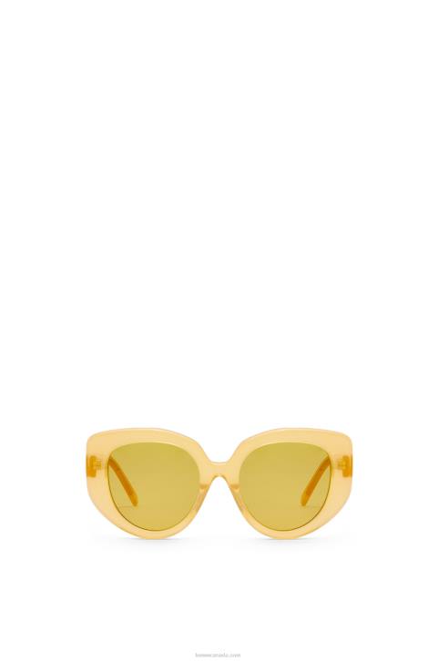 Loewe Butterfly sunglasses in acetate 688V1505 Women Canary Yellow