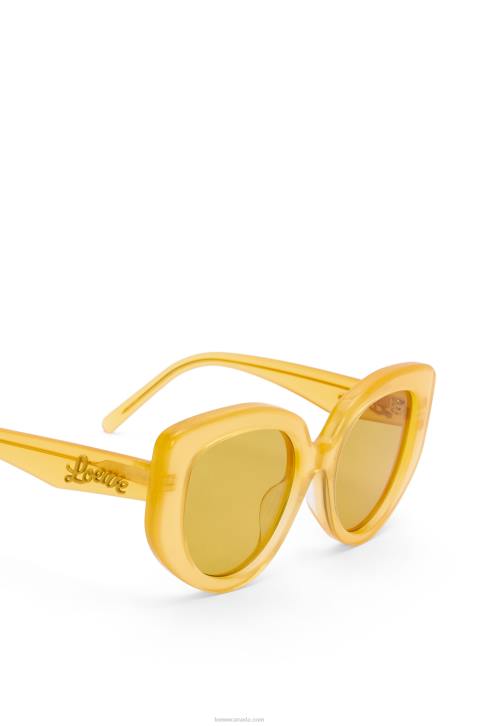 Loewe Butterfly sunglasses in acetate 688V1505 Women Canary Yellow