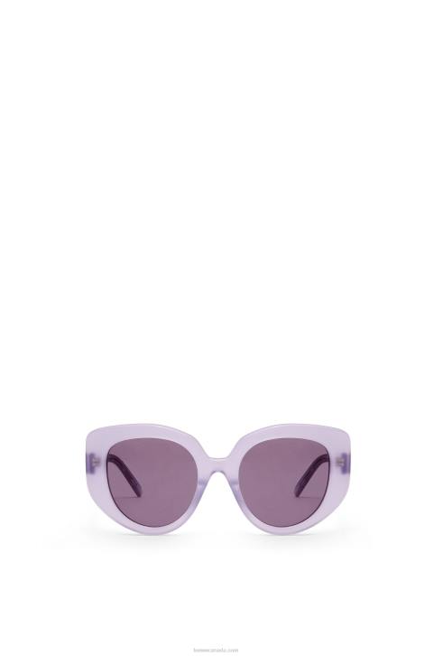 Loewe Butterfly sunglasses in acetate 688V1509 Women Lilac