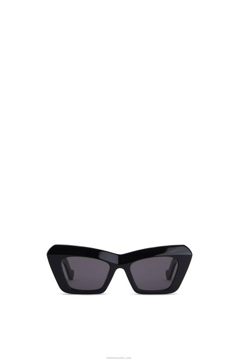 Loewe Cateye sunglasses in acetate 688V1478 Women Black