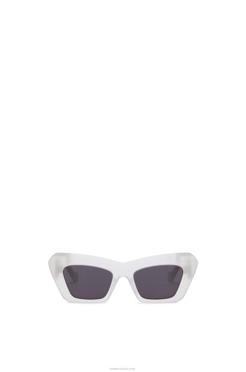 Loewe Cateye sunglasses in acetate 688V1479 Women Ice White
