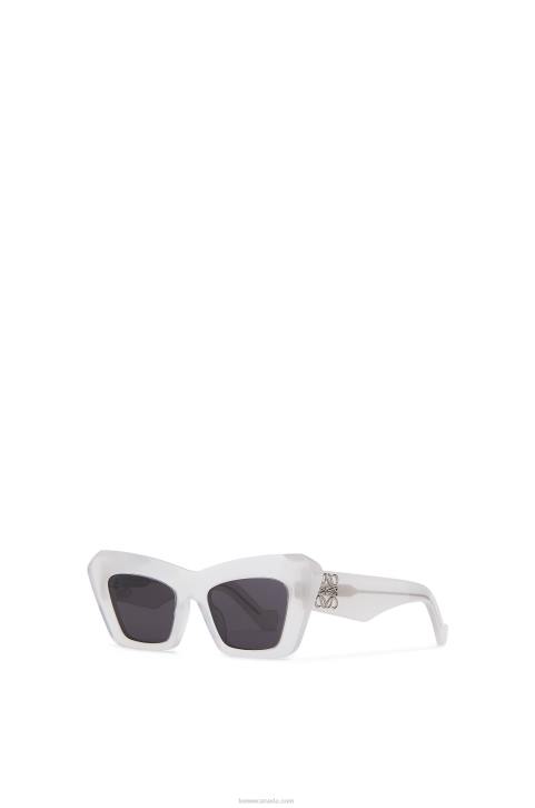 Loewe Cateye sunglasses in acetate 688V1479 Women Ice White