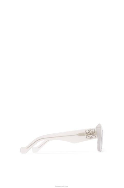 Loewe Cateye sunglasses in acetate 688V1479 Women Ice White