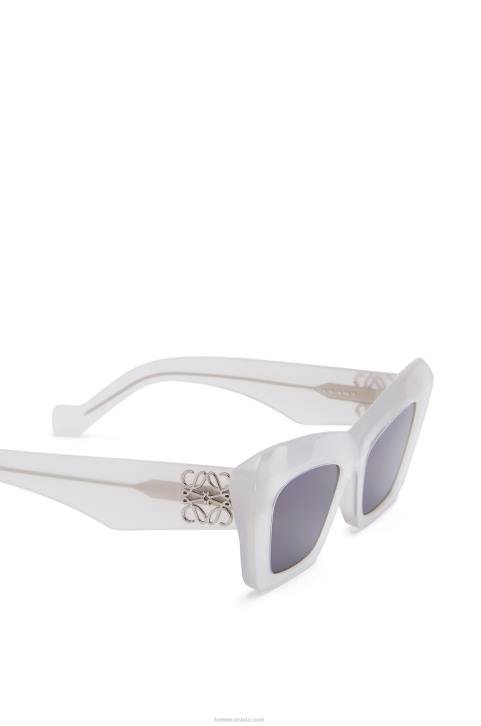 Loewe Cateye sunglasses in acetate 688V1479 Women Ice White