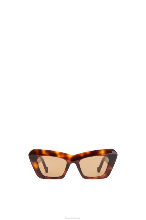 Loewe Cateye sunglasses in acetate 688V1480 Women Brown Havana