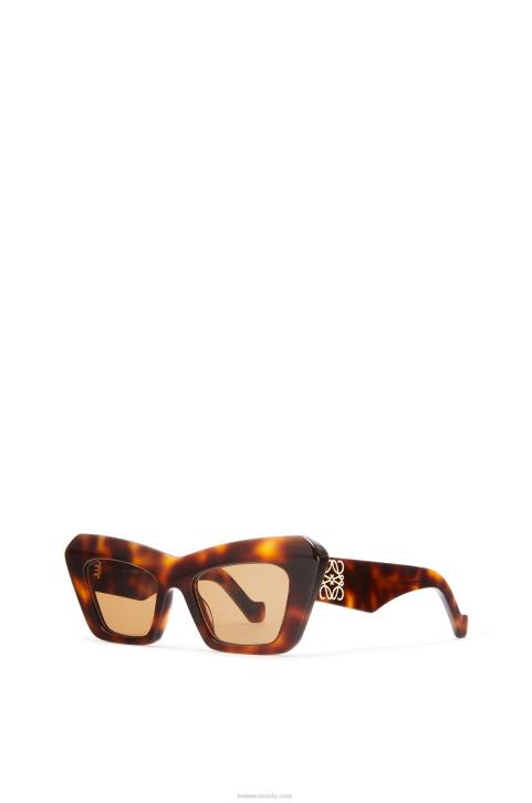 Loewe Cateye sunglasses in acetate 688V1480 Women Brown Havana