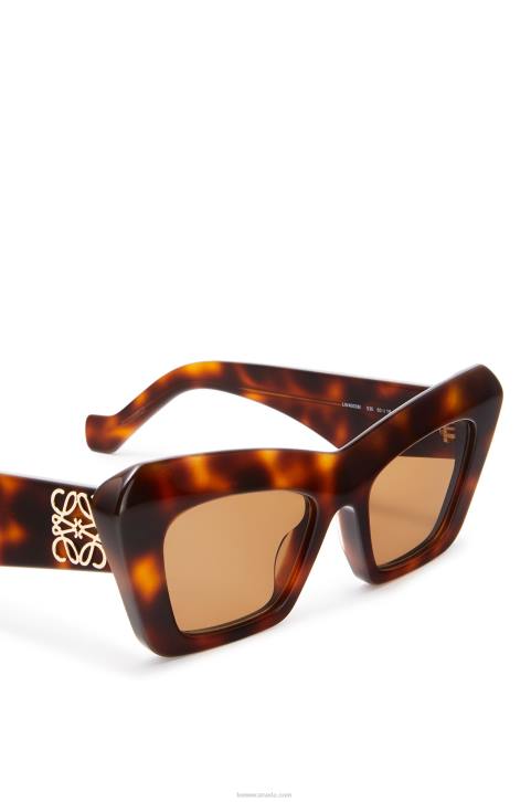 Loewe Cateye sunglasses in acetate 688V1480 Women Brown Havana