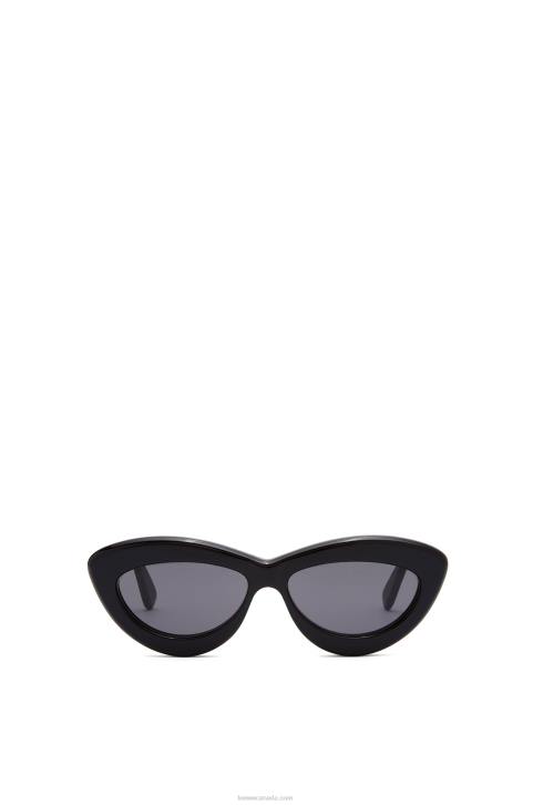 Loewe Cateye sunglasses in acetate 688V1495 Women Black