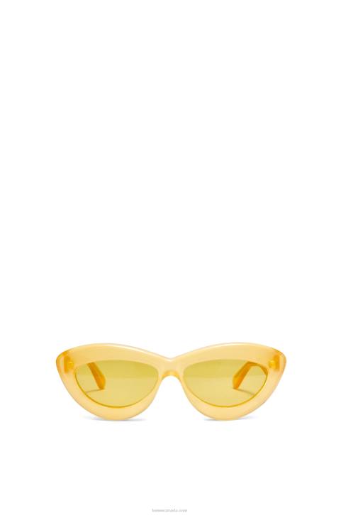 Loewe Cateye sunglasses in acetate 688V1504 Women Canary Yellow