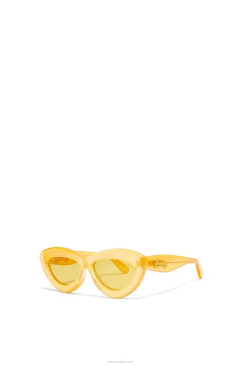 Loewe Cateye sunglasses in acetate 688V1504 Women Canary Yellow
