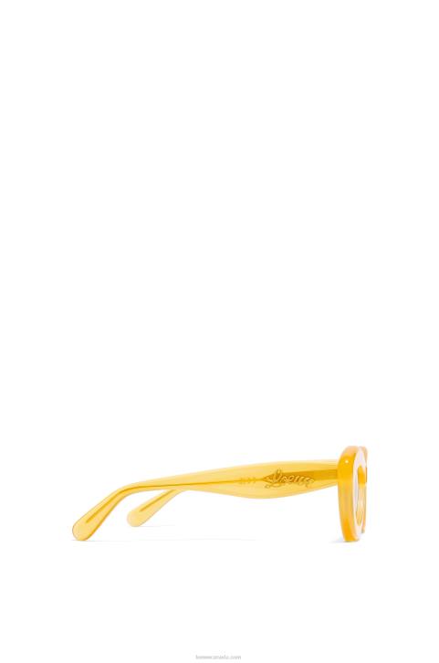 Loewe Cateye sunglasses in acetate 688V1504 Women Canary Yellow