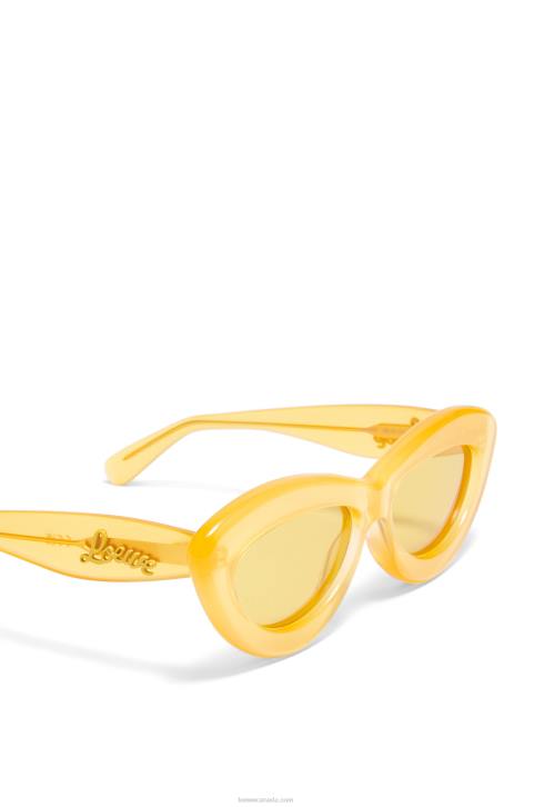 Loewe Cateye sunglasses in acetate 688V1504 Women Canary Yellow