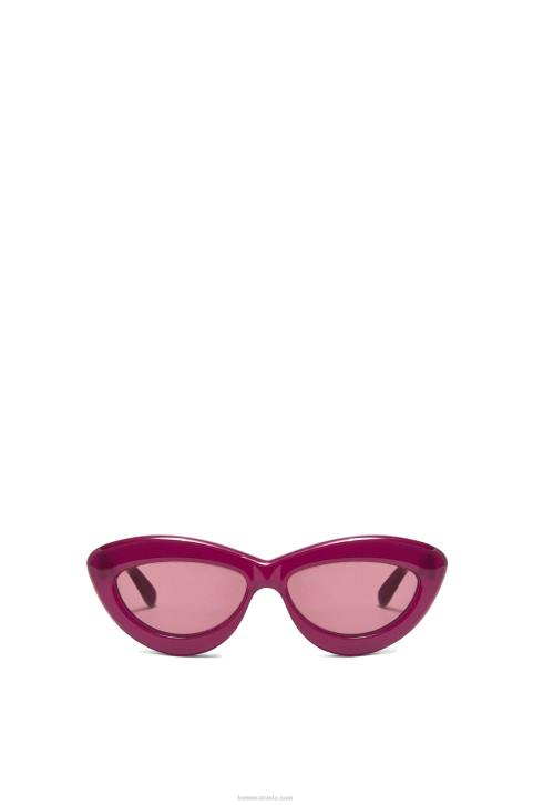 Loewe Cateye sunglasses in acetate 688V1506 Women Cherry